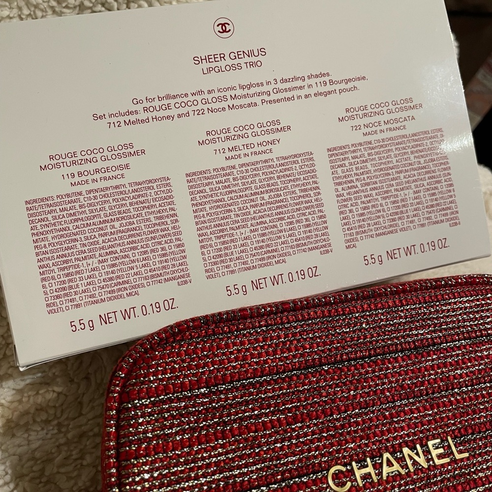 Chanel Sheer Genius Lipgloss Trio Giftset - Picture 5 of 7